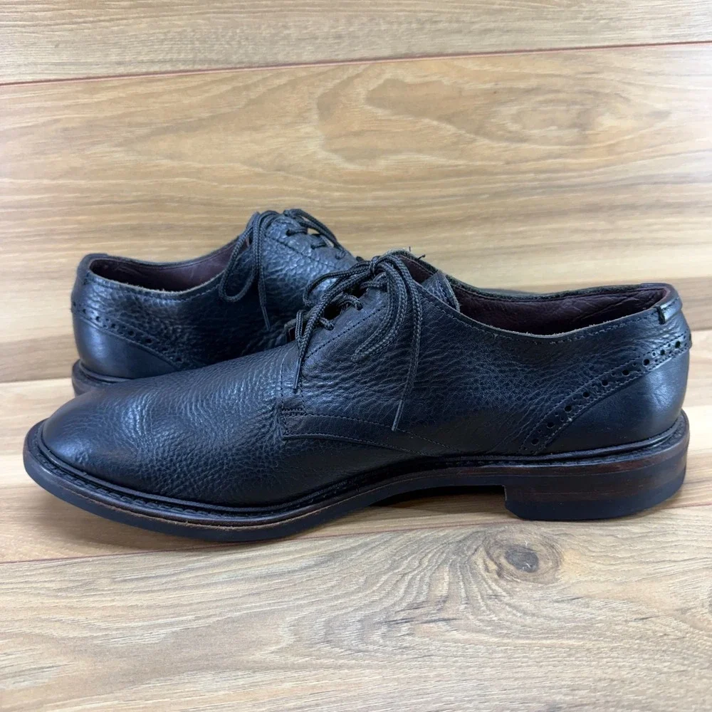 Allen Edmonds Mackenna Oxfords Mens 11.5 D Dainite Business Casual Black Pebble